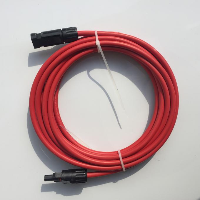 Ausgezeichnetes Sonnenkollektor-Kabel-hohe elektrische Leitfähigkeit der Flexibilitäts-6mm mit Verbindungsstück MC4