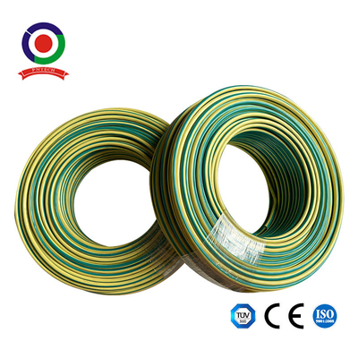 Green Yellow 12 Awg 4mm2 Copper Grounding Wire For Solar Panel