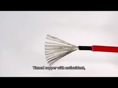 DC veranschlagte schwarzes rotes Isolierqualitäts-Draht Sonnenkollektor PV-Kabel-4mm2 Doppeltes
